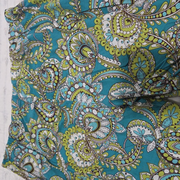 🦚Vera Bradley Adorable Cotton Pajama Pants In Very Good Condition. Size L💚💙 - Picture 11 of 12